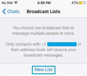 Пошаговая инструкция создания списка рассылки в WhatsApp