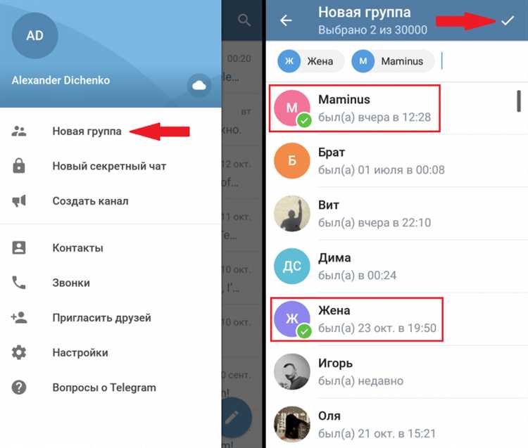 Проверка прав доступа для просмотра участников группы