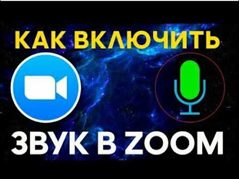 Как включить микрофон в приложении zoom
