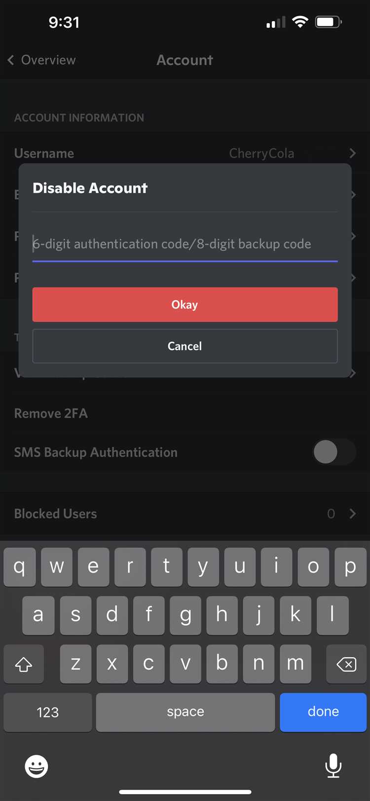 Как включить учетную запись discord