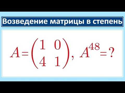 Обработка матриц с комплексными элементами при возведении в степень