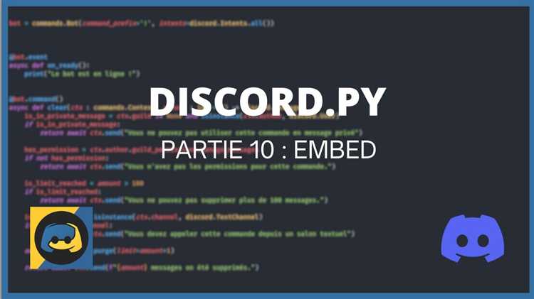 Настройка библиотеки discord.py для работы с embed