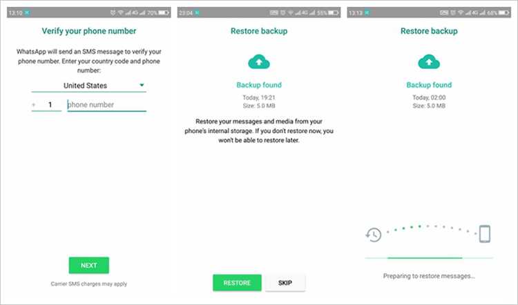 Восстановление медиафайлов из локальной резервной копии WhatsApp