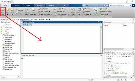 Как создать новый скрипт в MATLAB через редактор