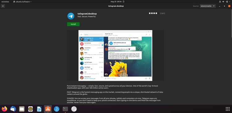 Установка Telegram через командную строку с использованием APT