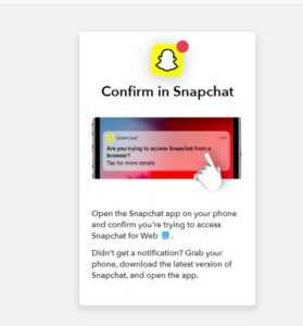 Настройка профиля сразу после регистрации в Snapchat