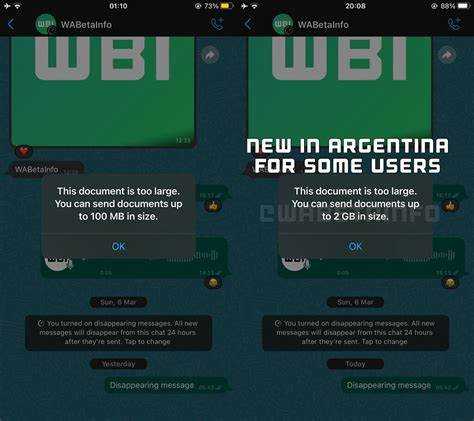 Какой максимальный размер файла можно отправить через WhatsApp на Android